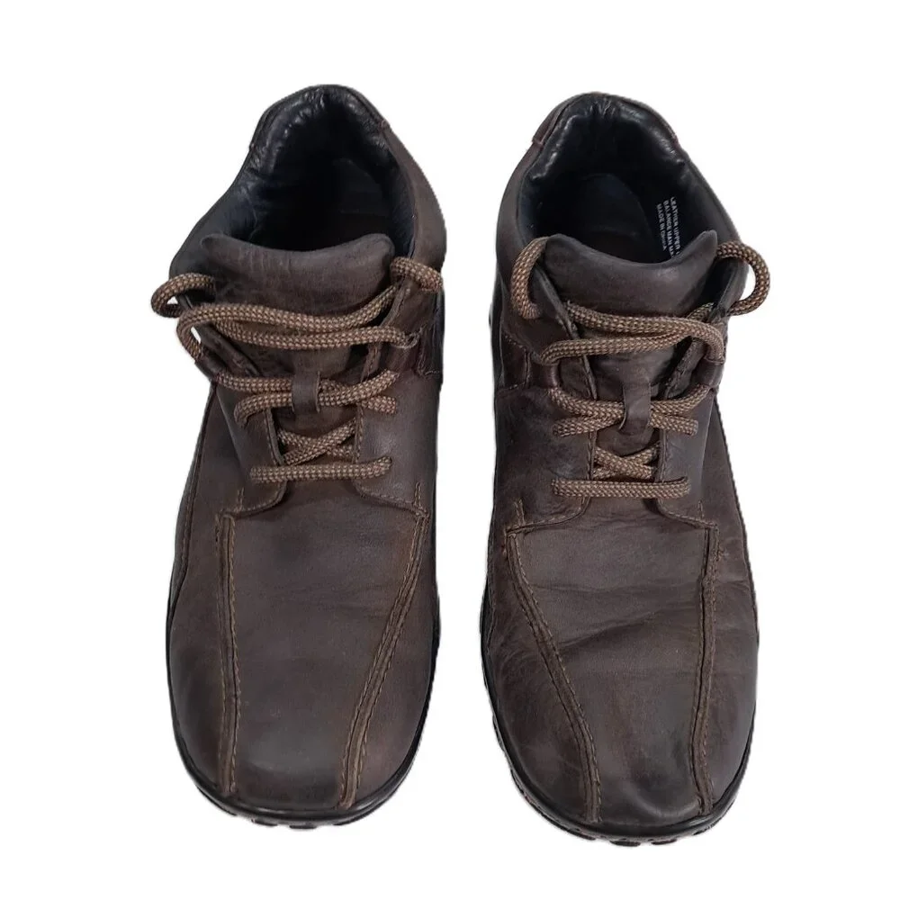 Born Ankle Boots Men US 8, EU 41 Brown Leather Casual Lace Up Chukka